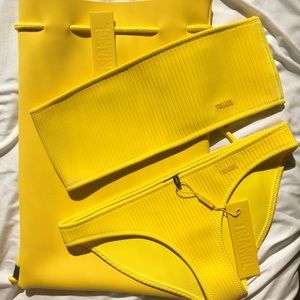 triangl bandeau swimsuit